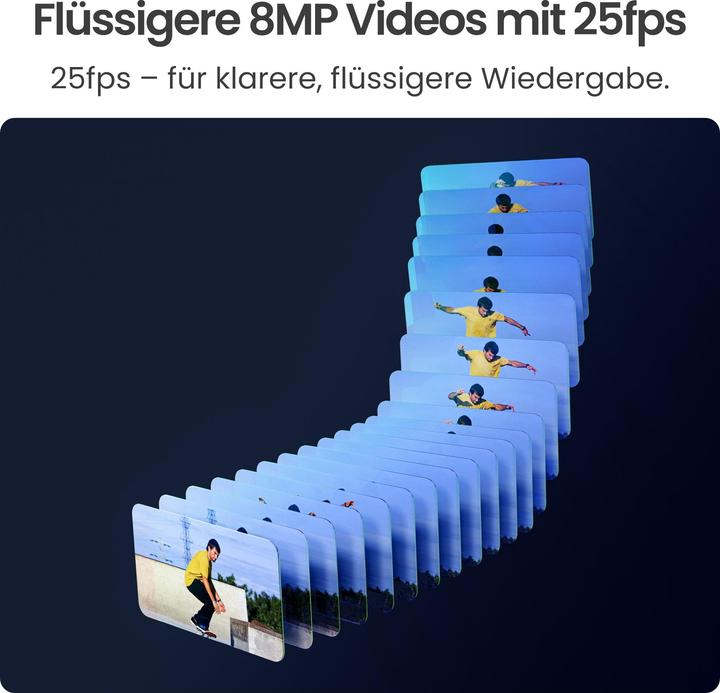 Actual product image Reolink RP-WCB8MZ professionelle 4K WiFi-Kamera (3840 x 2160 pixels)