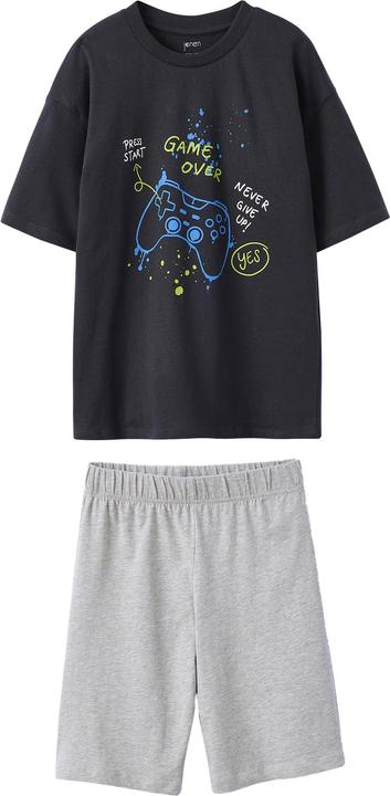 Produktbild Jonen 2er-Pack Jungen Sommer-Schlafanzüge Gamer mit Recycling-Baumwolle (128)