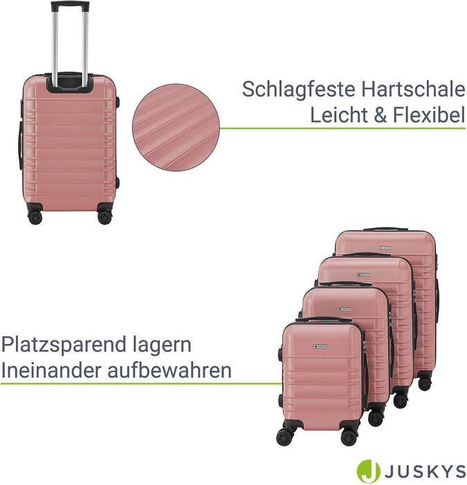 Immagine prodotto Juskys Set di valigie rigide Roma (120 l)