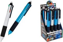 Productafbeelding Wedo Vierkleurige biros, uitwisbaar, 12-pak display (Blauw, Groen, Rood, Zwart, 12x)