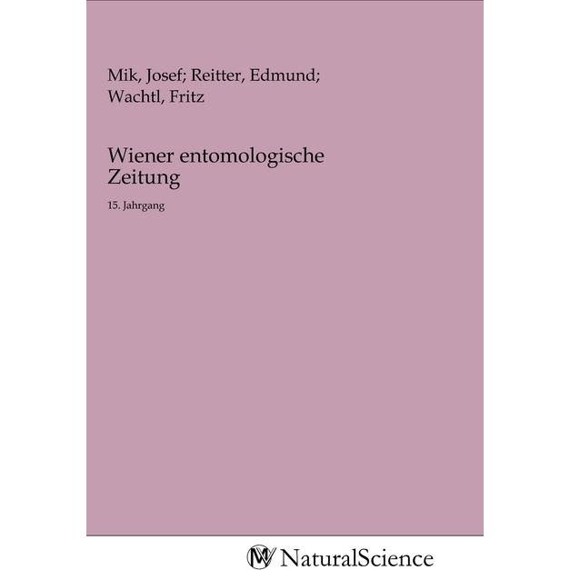 Wiener entomologische Zeitung, Fachbücher