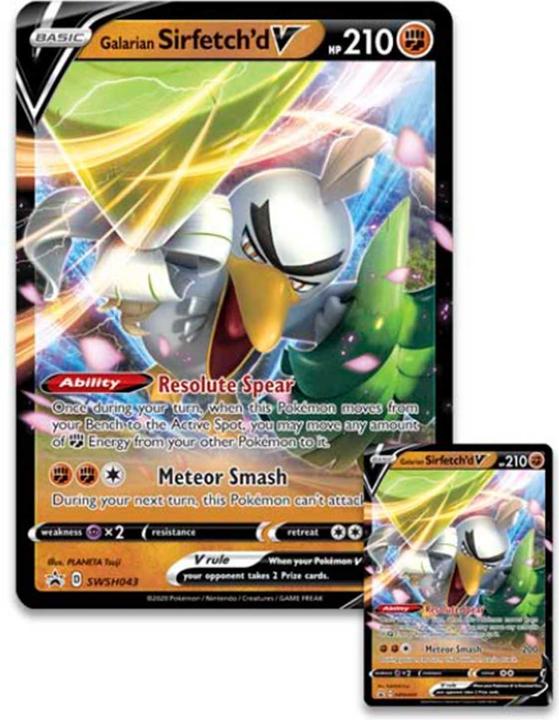 Produktbild Pokémon Galarian Sirfetch'd V-Box (Englisch, Booster Pack)