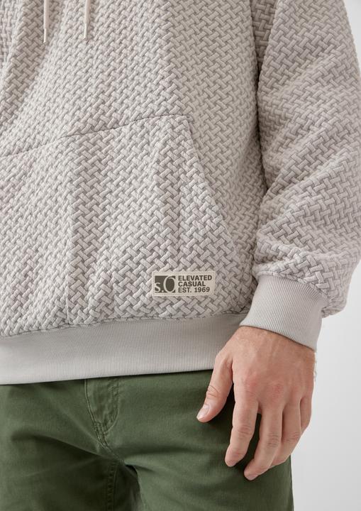 Produktbild s.Oliver Sweatshirt Strukturierter Hoodie (L)