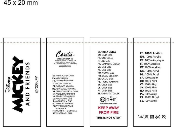 Actual product image Cerdá Disney Minnie winter set snood hat gloves