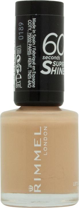 Rimmel London Rimmel 60 Seconds Super Shine Nail Polish Let's Get Nude (d3a48b, Colour paint)