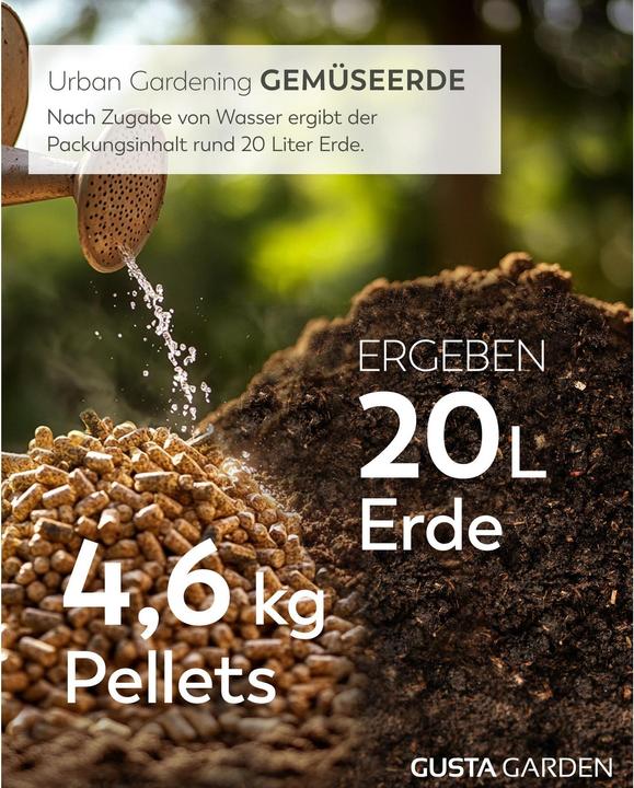 Produktbild Gusta Garden Pelletierte Quellerde 4.6 kg