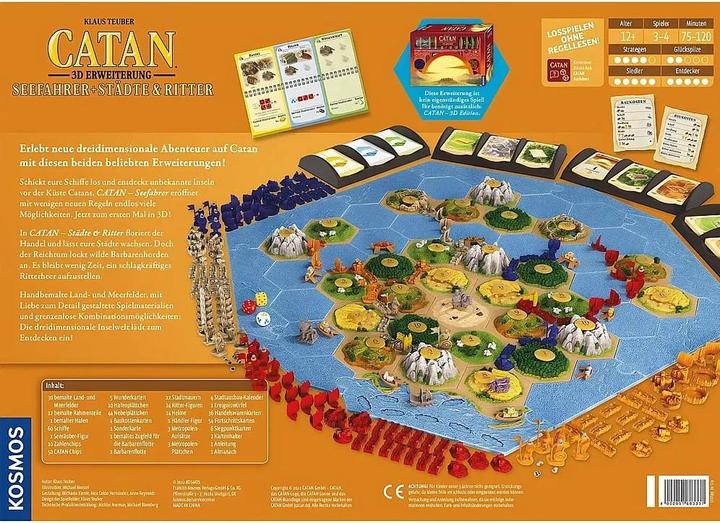 Actual product image Kosmos Catan 3D - Seafarers + Cities & Knights (German, 3 - 4 Players)