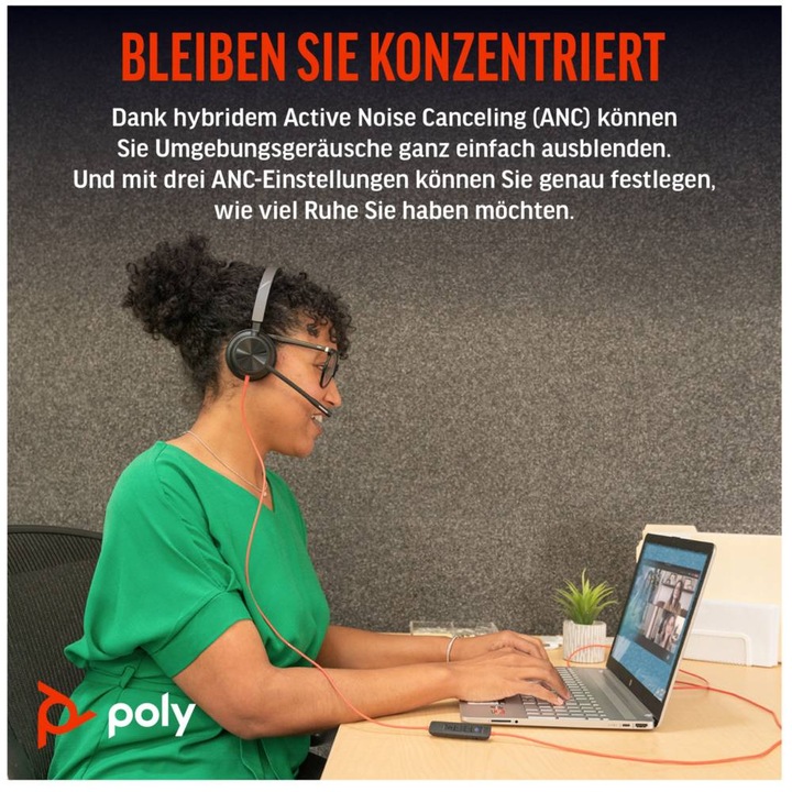 Immagine prodotto Poly Cuffie Blackwire 8225 UC USB-C (Cablato, USB-C)