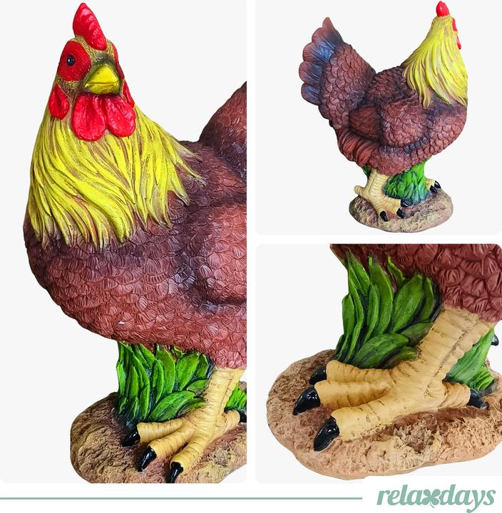 Produktbild Relaxdays Gartenfigur Huhn