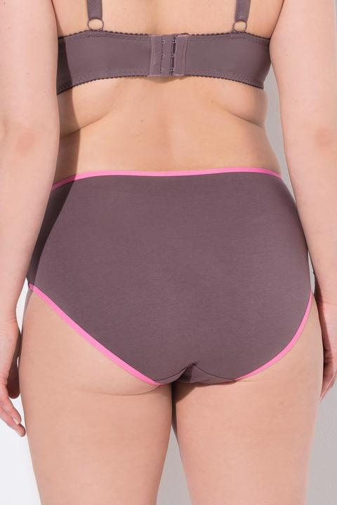 Produktbild Ulla Popken Midislips, 5er-Pack, farbige Kanten (50, 52, 5er Pack)