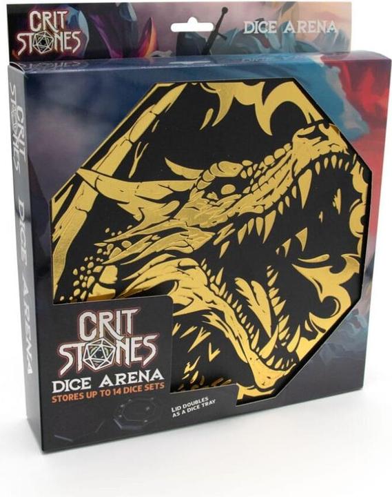 Productafbeelding Glass Staff CritStones Arena Würfelteller Black Dragon (Yellow Lid)