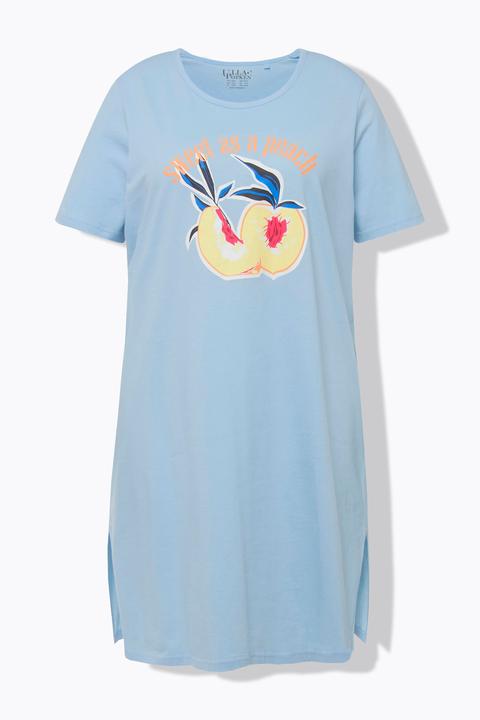 Actual product image Ulla Popken 2 Pack Peach Print Short Sleeve Sleep Tees (42, 44)