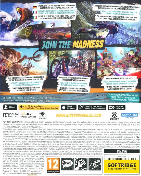 Produktbild Ubisoft Riders Republic (PS5, Multilingual)