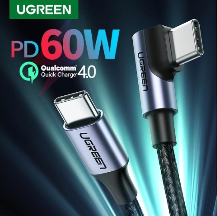 Image du produit Ugreen USB C – USB C (2 m, USB 2.0)
