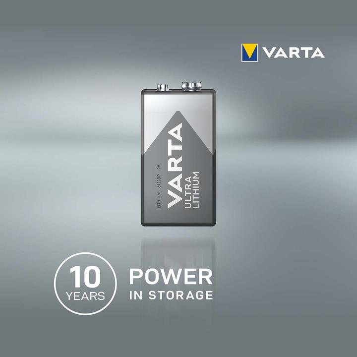 Produktbild Varta ULTRA Lithium (1 Stk., 9V Block, 1200 mAh)