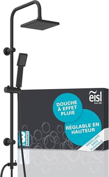 Immagine prodotto Eisl Doccia a pioggia bagno EASY ENERGY soffione doccia nero opaco sistema doccia a pioggia DX12004BL-A