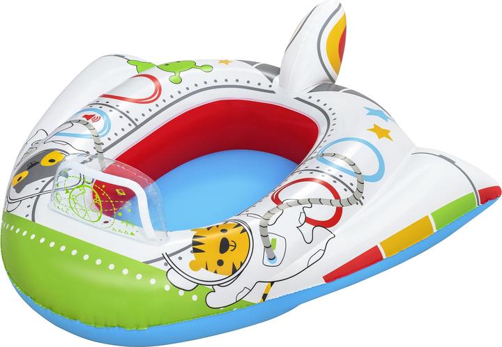 Actual product image Bestway Funspeakers Space Ship Inflatable Baby Boat Float