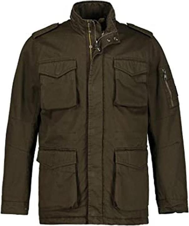 Actual product image JP1880 Utility Jacket with Large Pockets, Stand Collar, and Adjustable Hem