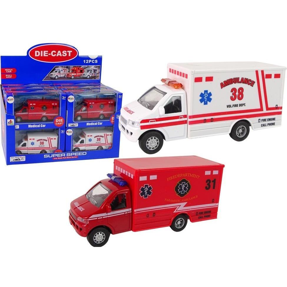 Lean Toys Krankenwagen mit MIX-Fraktionsantrieb (58217329)