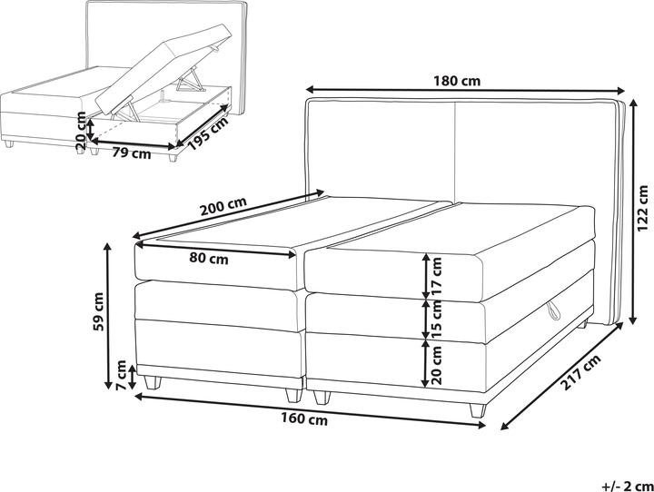 Actual product image Beliani Dynasty (160 x 200 cm)