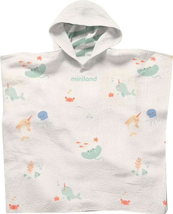 Miniland Badeponcho & Bademäntel Badeponcho aus Musselin 50 x 55 cm - Oce