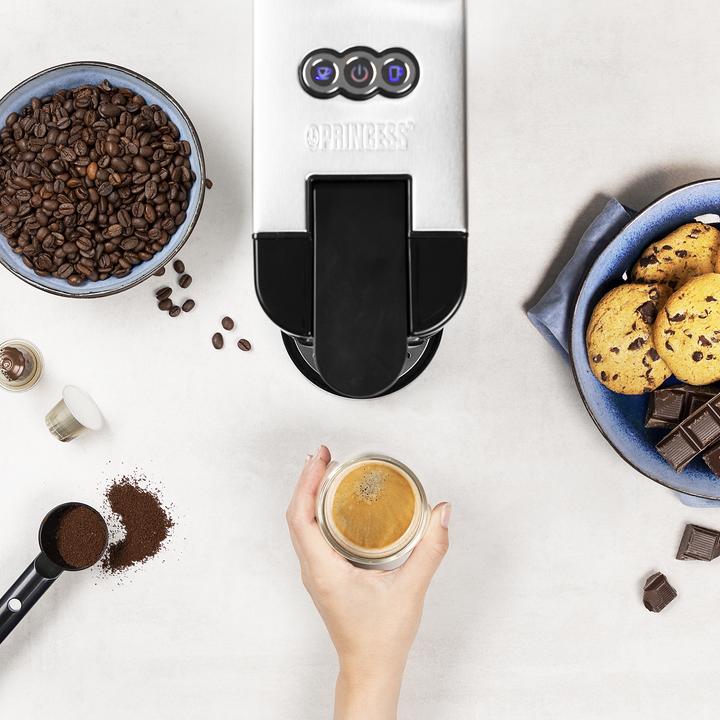 Productafbeelding Princess 249450 Multi Capsule Filter-Koffiezetapparaat - Staal 4-in-1 - Geschikt voor meerdere koffiesoorten