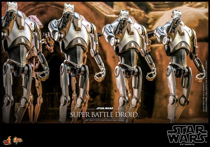 Actual product image Hot Toys Star Wars: Episode II figurine 1/6 Super Battle Droid 32 cm