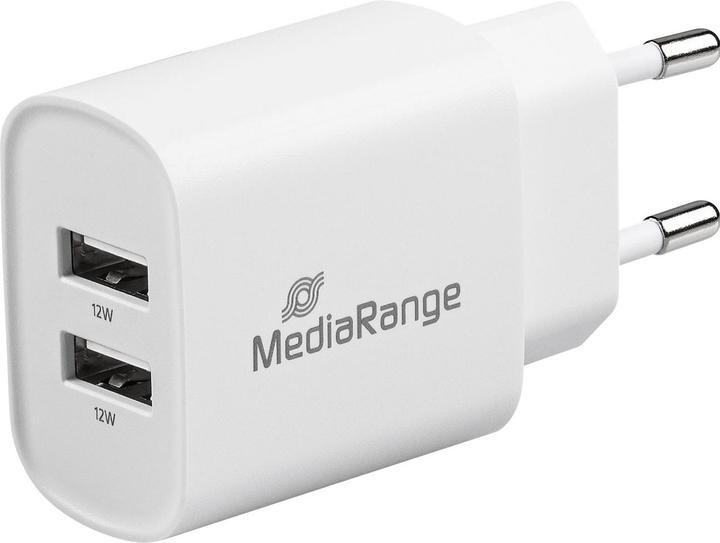 Immagine prodotto MediaRange Set di 2 alimentatori USB con 2 porte USB-A (12 W)