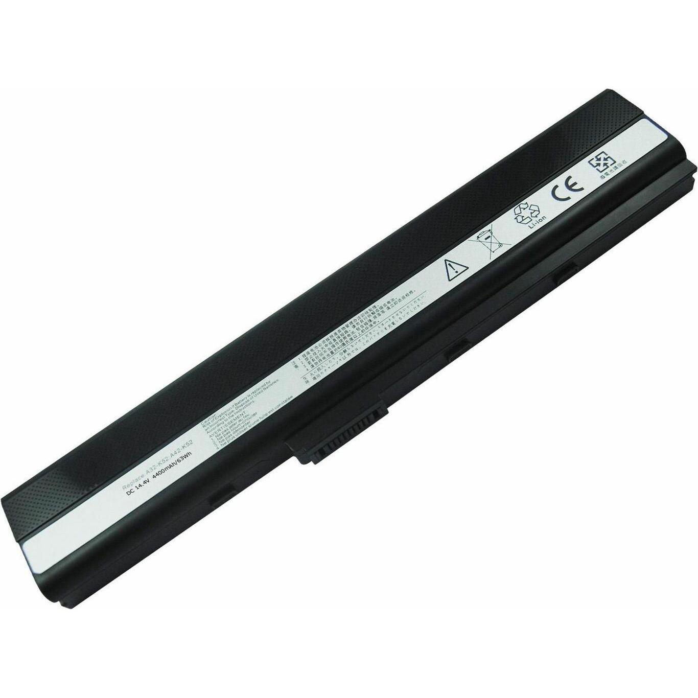 CoreParts Laptop Battery for Asus (8 Zellen, 4400 mAh), Notebook Akku, Schwarz