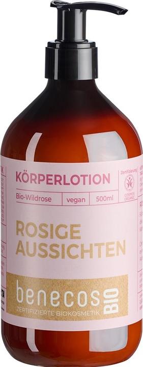 Actual product image Benecos BIO body lotion wild rose - 500ml - (Body lotion, 500 ml)