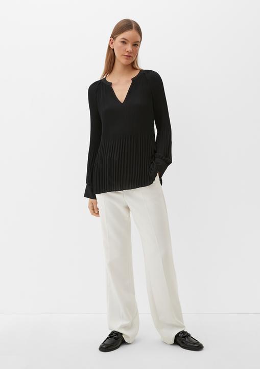 Image du produit S.Oliver Bluse Bluse mit Plissée-Struktur (42)