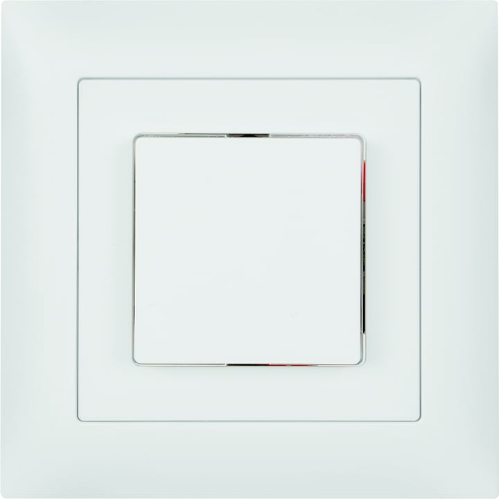 Produktbild Steffen UP Druckschalter beleuchtet mit Seitenlinse weiss Aus/Wechsel 3/1 L mit LED blau