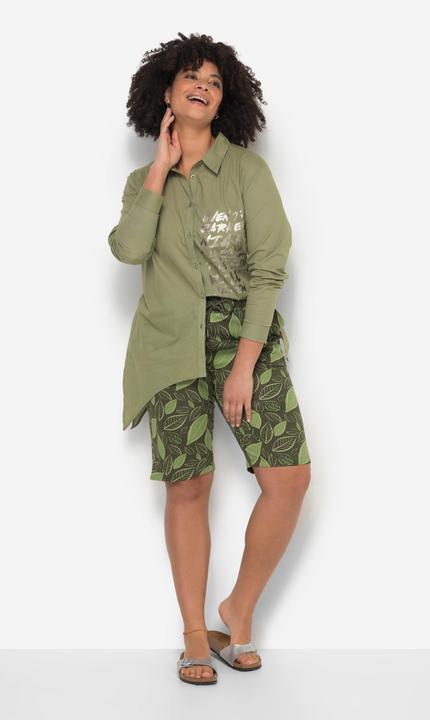 Image du produit Janet & Joyce Short en molleton avec taille élastique à motif all-over (58)