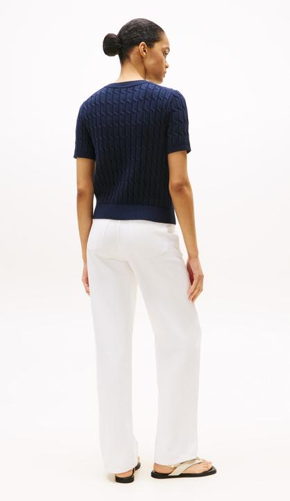 Produktbild Tommy Hilfiger Kabelkurzarmpullover (M)