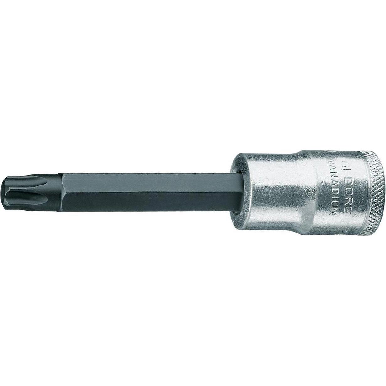 Gedore, Steckschlüssel + Stecknuss, ITX 19 L T70-100 Schraubendrehereinsatz 1/2" lang TX T70