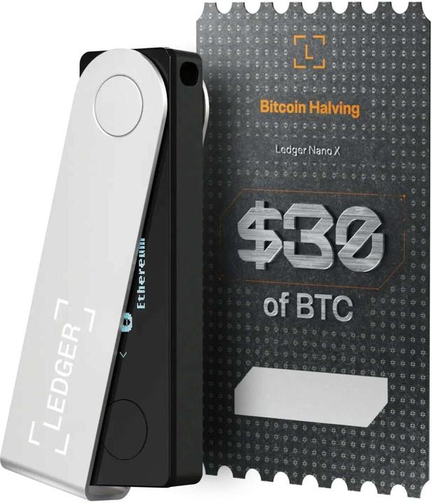 Produktbild Ledger Nano X Onyxschwarz inkl. 30$ Bitcoin-Voucher (Dash, Zcash, Ethereum Classic, Ether, Vertcoin, Stellar, Neo, Bitcoin, Litecoin, Ubiq, Bitcoin Cash, Komodo)
