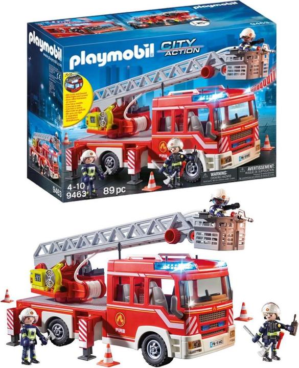 Produktbild Playmobil Feuerwehr-Leiterfahrzeug (9463, Playmobil City Action)