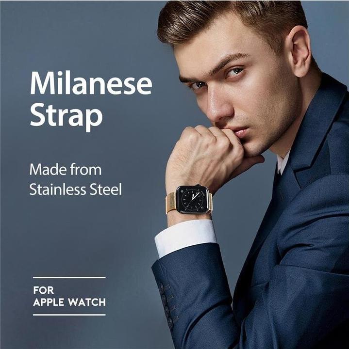 Produktbild Dux Ducis Milanese Pro Armband (41 mm, 38 mm, 40 mm, Edelstahl, Apple Watch Series 5, Apple Watch Series 4, Apple Watch SE, Apple Watch Series 8, Apple Watch Series 9, Apple Watch SE (2022/2023), Apple Watch Series 6, Apple Watch Series 3, Apple Watch Series 7)