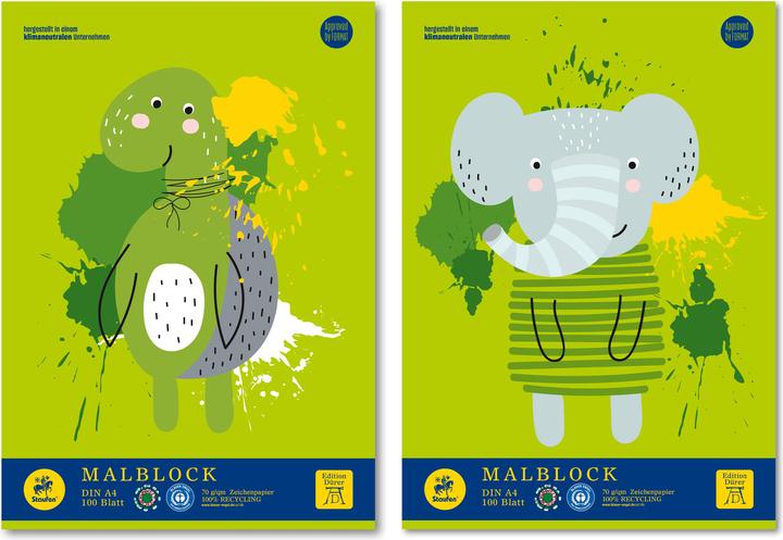 Produktbild Edition Dürer Malblock green DIN A4 (A4, Blanko, Weicher Einband)