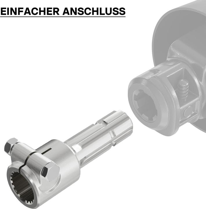 Actual product image Wiltec Adaptor Sleeve for PTO Shaft 175 mm w/ 1 3/4" 20N Spline Housing and 1 3/8" 6T Output Shaf (Tractor accessories)