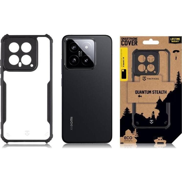 Thumbnail - Tactical Quantum Stealth Cover for Xiaomi 14 Clear/Black (Xiaomi 14), Smartphone Hülle, Transparent