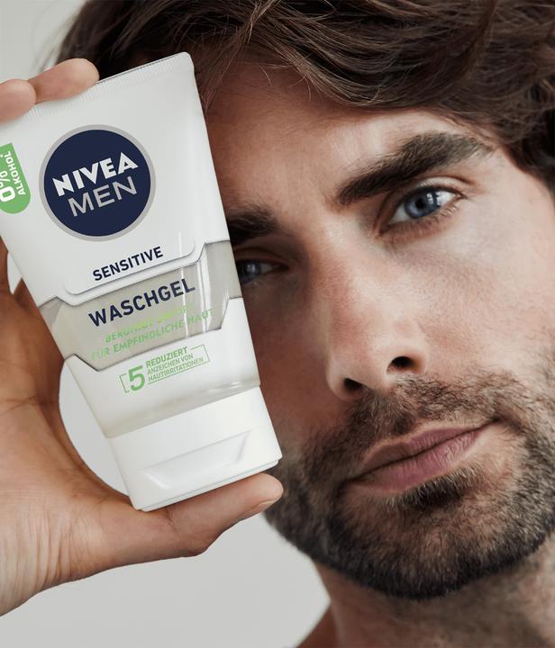Actual product image NIVEA MEN Sensitive facial cleansing (Cleansing lotion, 100 ml)