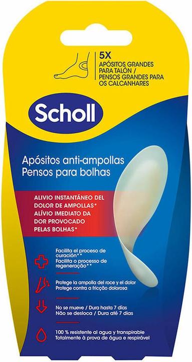 Produktbild Scholl Dr. Grosse Anti-Blasen Fersenpflaster - 5 Stück (Fusspflaster)