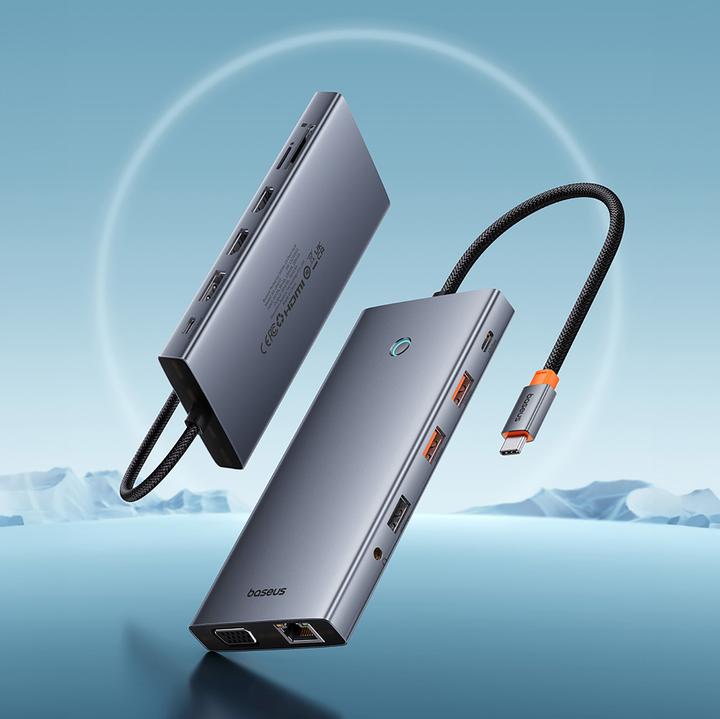 Actual product image Baseus PortalJoy 13 in 1 (USB-C, 13 Ports)