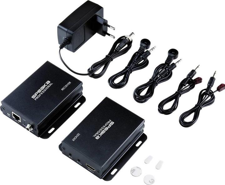 Produktbild SpeaKa Professional SP-8567416 Audio-/Video-Leistungsverstärker AV-Sender & -Empfänger Schwarz (Extender)