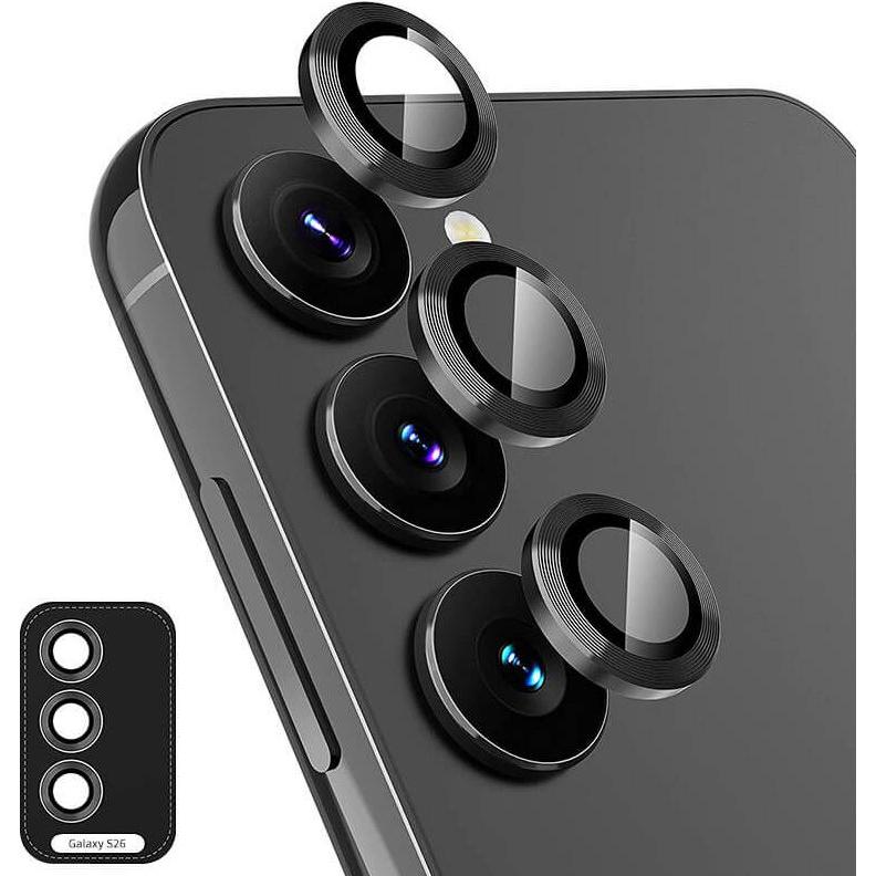 Enkay Galaxy S26 - Panzerglas Linsen Kamera (Samsung Galaxy S26), Pellicola protettiva smartphone, Nero