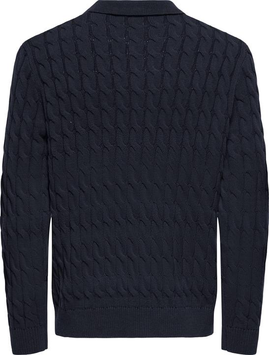 Produktbild Only & Sons ONSKICKER Gestricktes Poloshirt Strickpullover (L)