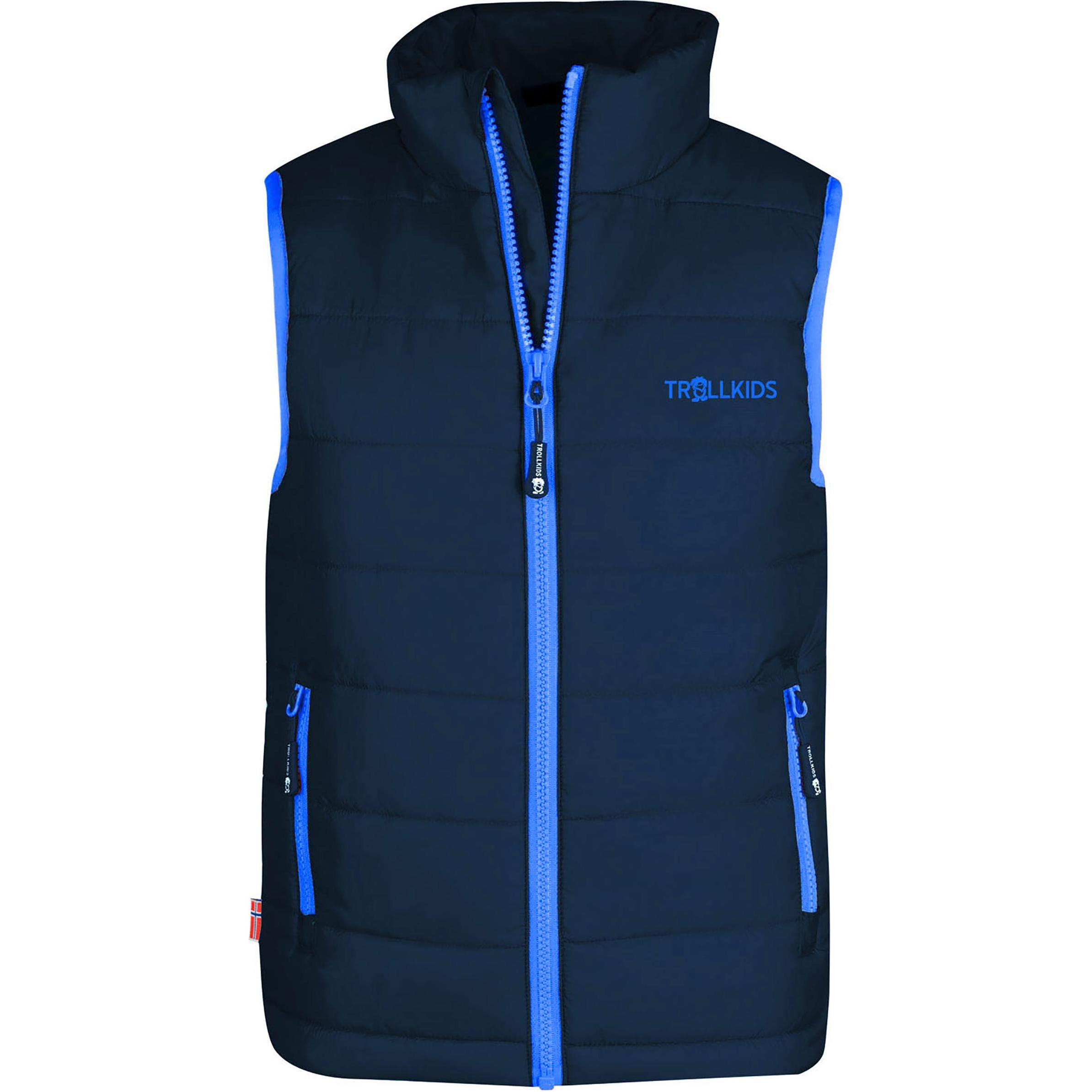 Thumbnail - Trollkids, Unisex, Weste, Trondheim Kinder Gilet, Blau, (140)