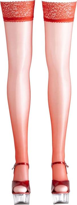 Produktbild Cottelli Collection Strümpfe mit Spitze rot (XL)