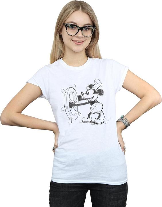 Produktbild Disney Mickey Mouse Steamboat Sketch TShirt (XXL)